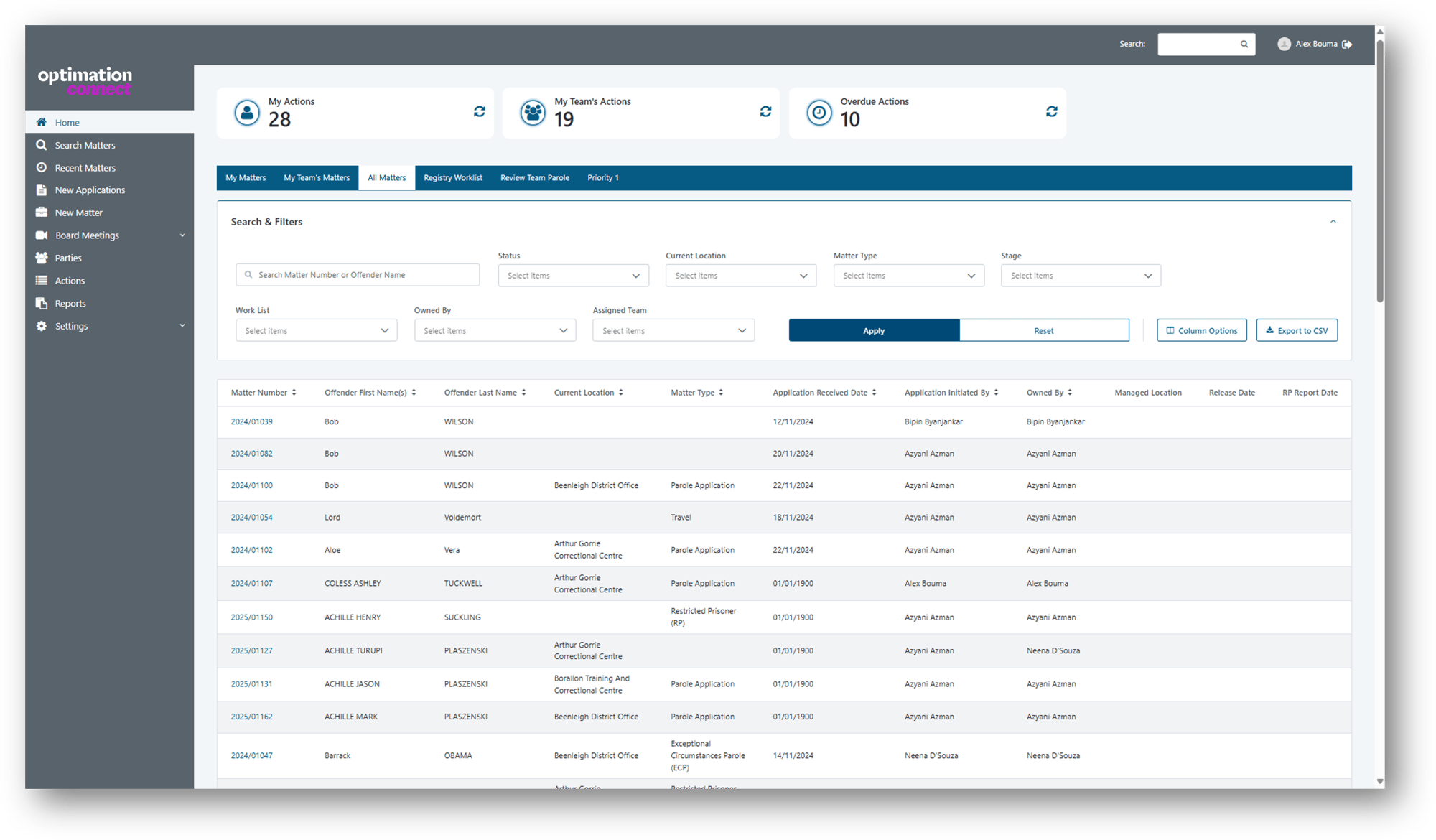 Case & Matter management